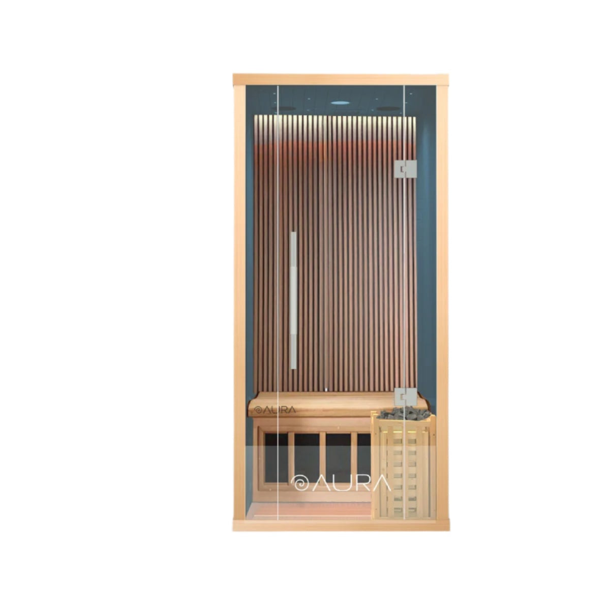 Aura Traditional 1 Sauna – Premium Hemlock Wood with Custom Lighting & Heater